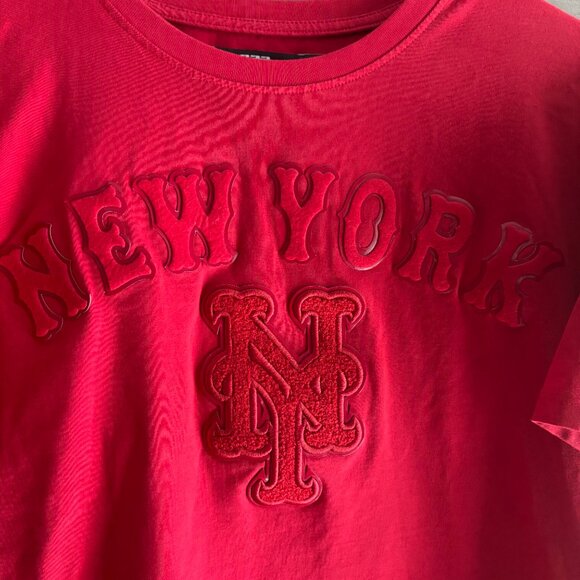 MLB | Men's New York Mets Pro Standard Classic Triple Red T-Shirt Sz Medium - Picture 3 of 9